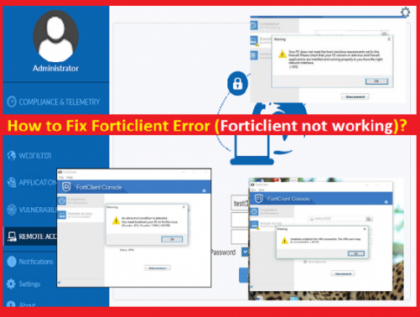 Fix Forticlient Error “Failed to Establish the VPN Connection” – Techs ...